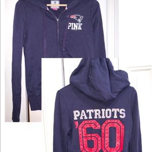 Victoria’s Secret PINK Patriots Zip-up Sweatshirt